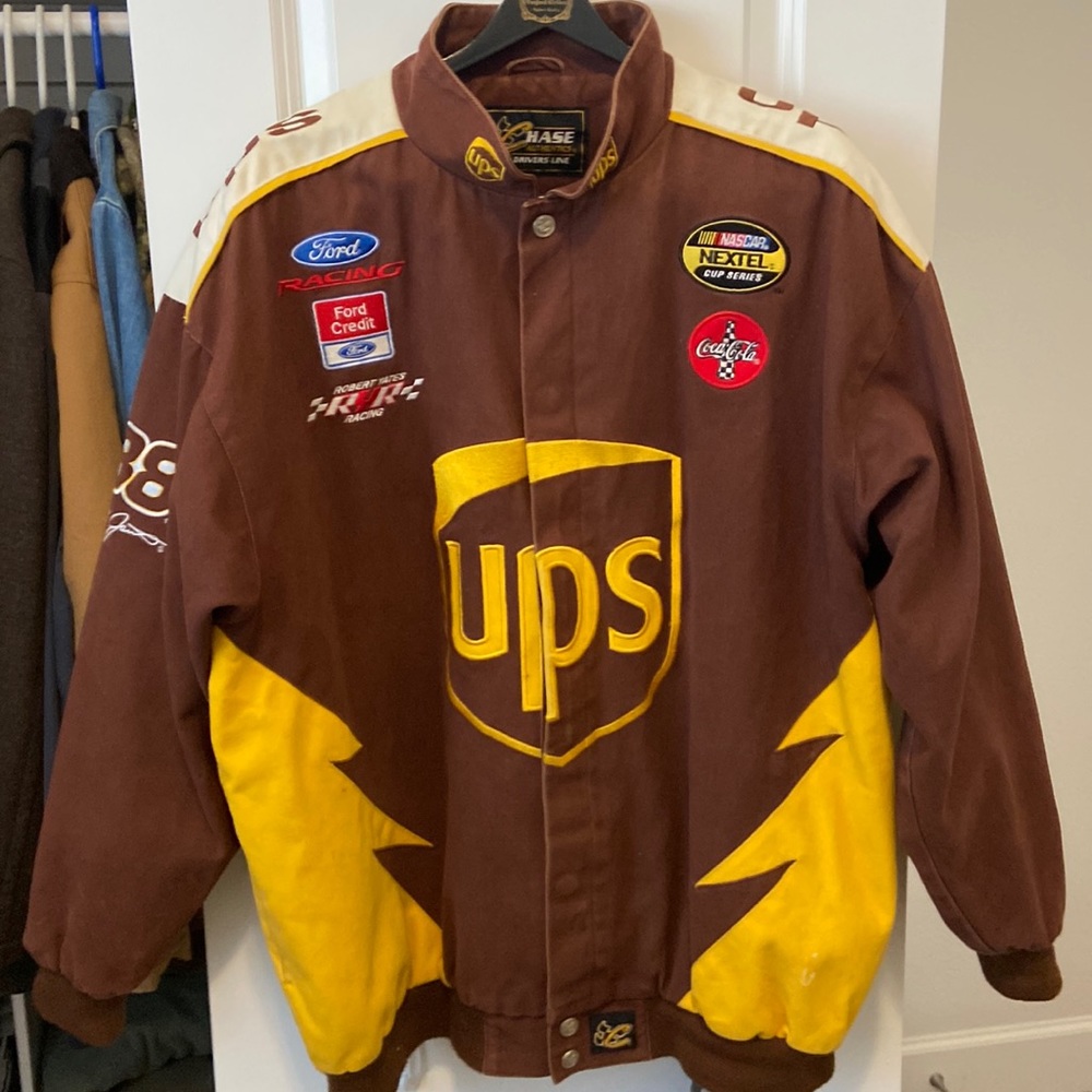 Vintage NASCAR UPS racers jacket
